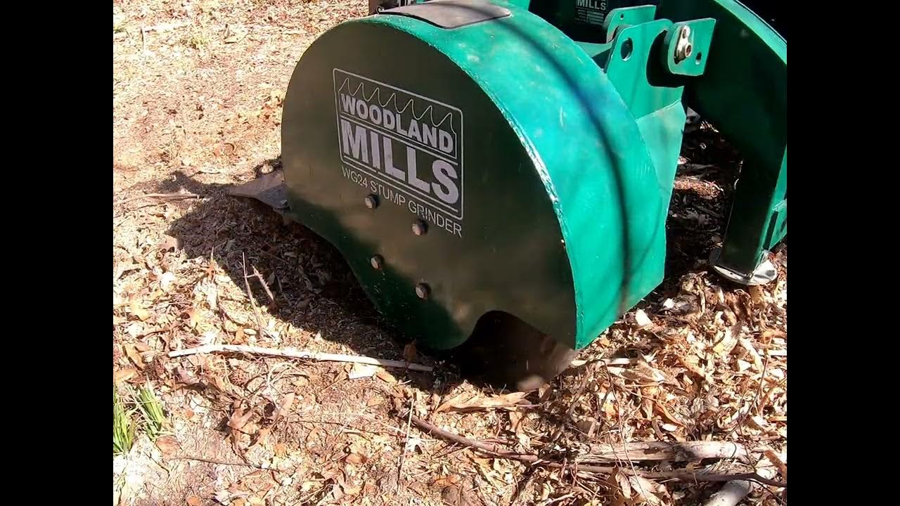 Woodland Mills Stump Grinder in action YouTube