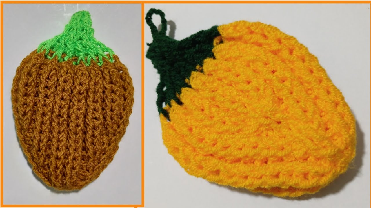 آموزش بافت پات هولدر توت فرنگی مناسب برای اسکاج و دستگیره