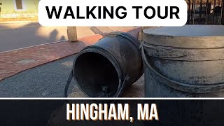 Wander this Historic Massachusetts Town - Hingham, MA - Walking Tour - Town Background Ambiance