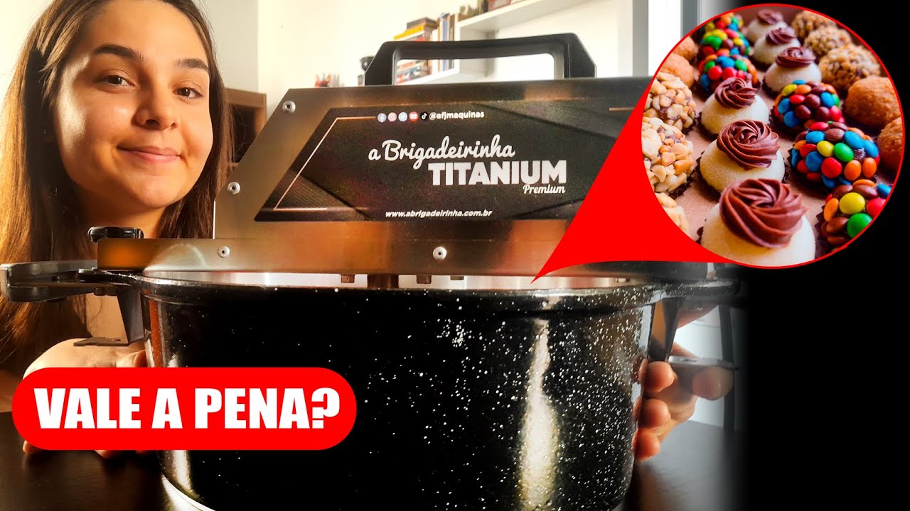 TESTAMOS uma PANELA MEXEDORA de doces! A BRIGADEIRINHA TITANIUM PREMIUM 🤩