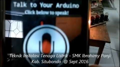 Pengendalian  8 lampu menggunakan suara