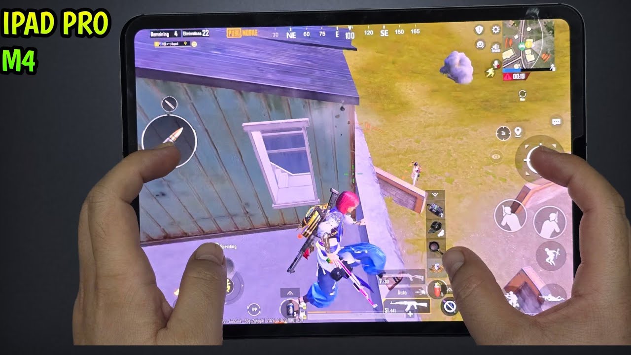 iPad Pro M4 PUBG Handcam Gameplay 🔥 120FPS Smooth + Extreme | Full Gyro Test