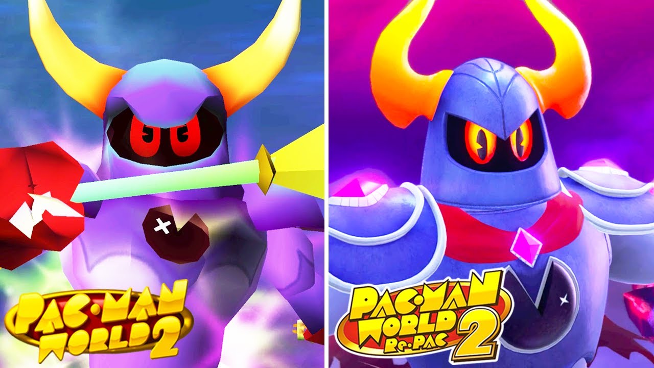 Pac-Man World 2 Re-Pac - All Bosses Comparison (Original vs Remake)