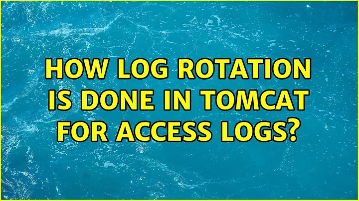 How log rotation is done in Tomcat for access logs?