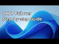 How to setup DHCP failover (Windows Server 2025)