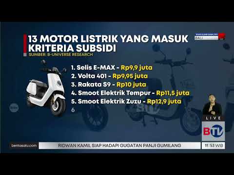 Syarat dan Skema Penyaluran Subsidi Motor Listrik Akan Dibenahi