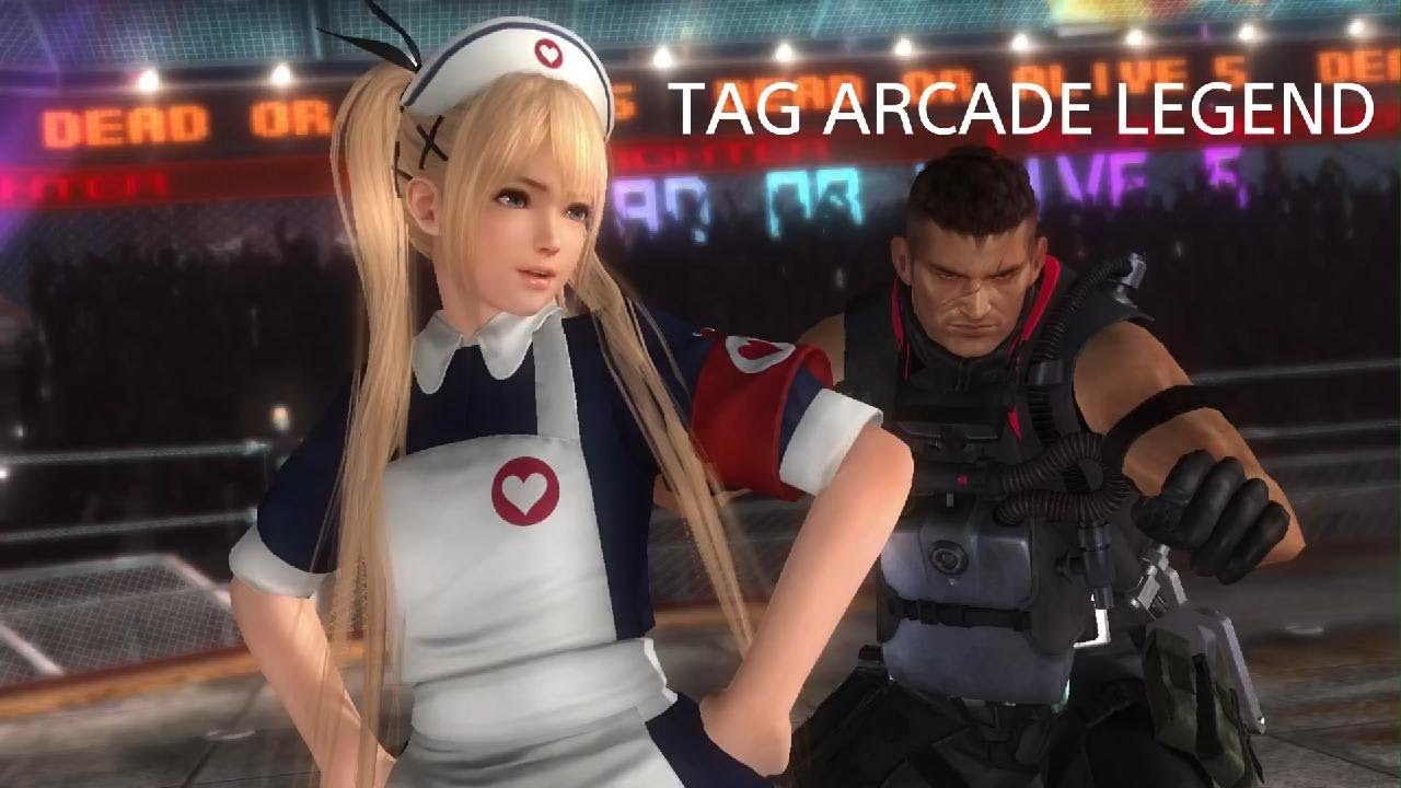 DEAD OR ALIVE 5 Last Round - TAG ARCADE LEGEND - BAYMAN & MARIE ROSE ...