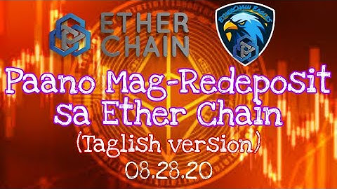 Paano Mag-Redeposit sa Ether Chain | Ether Chain Eagles Video Tutorial