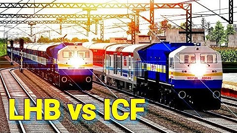 LHB vs ICF Train || Amazing PARALLEL Race || AJAB GAJAB TRAINS #12 || IR MSTS