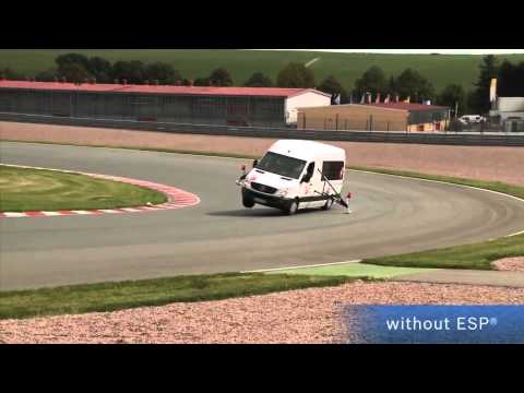 Bosch ESP® for light commercial vehicles ‒ Cornering with and without ESP®