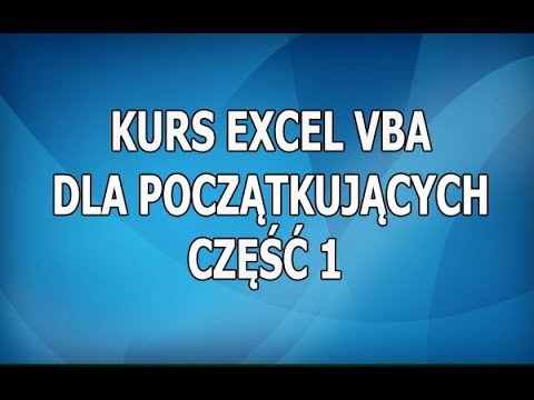 Wideo: Jak Pisać Makra W Excelu