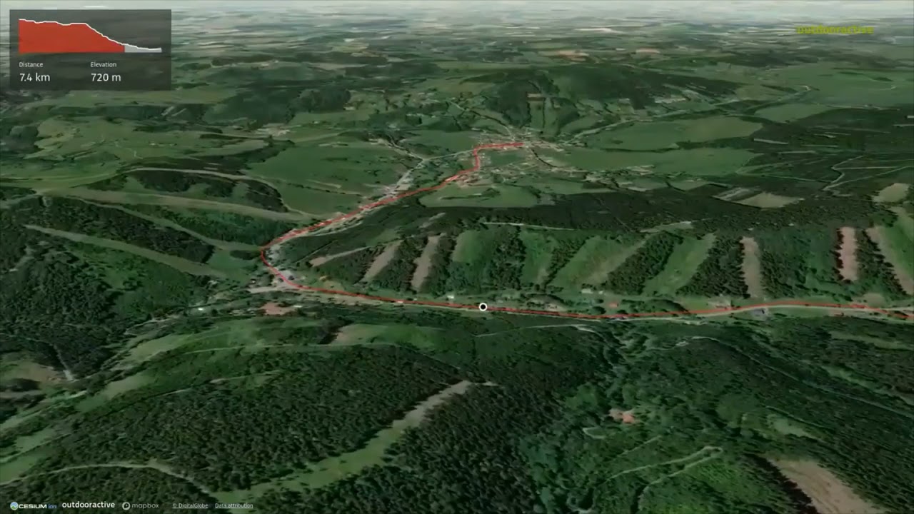 Orlica - Deštné v Orlických horách ∆ hiking trails ∆ 3d-trail.com/poland/