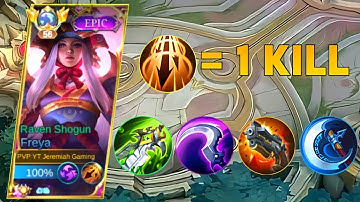 FULL DAMAGE + INSPIRE = 1 HIT ENEMY😮 | FREYA BEST BUILD 2023 | MUST WATCH | MLBB