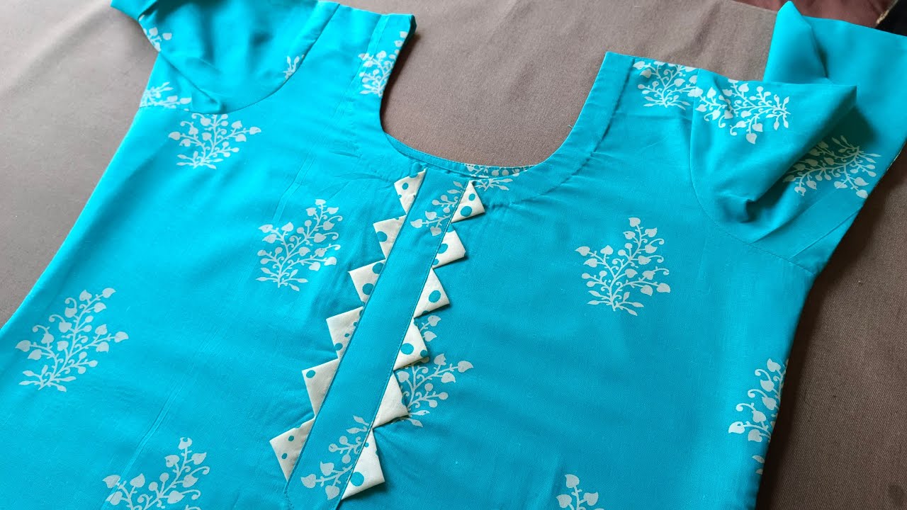 How To Make Simple Triangle Neck // Neck Kaise Banaye