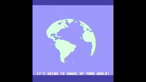 Commodore 128 w/ CLD 1750 REU (Ram Expansion) running  Globe Demo (Real Hardware Capture from 2008)