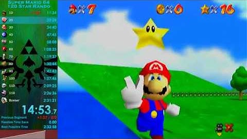 SM64 Randomizer - 120 Star (Set Seed) in 2:26:17