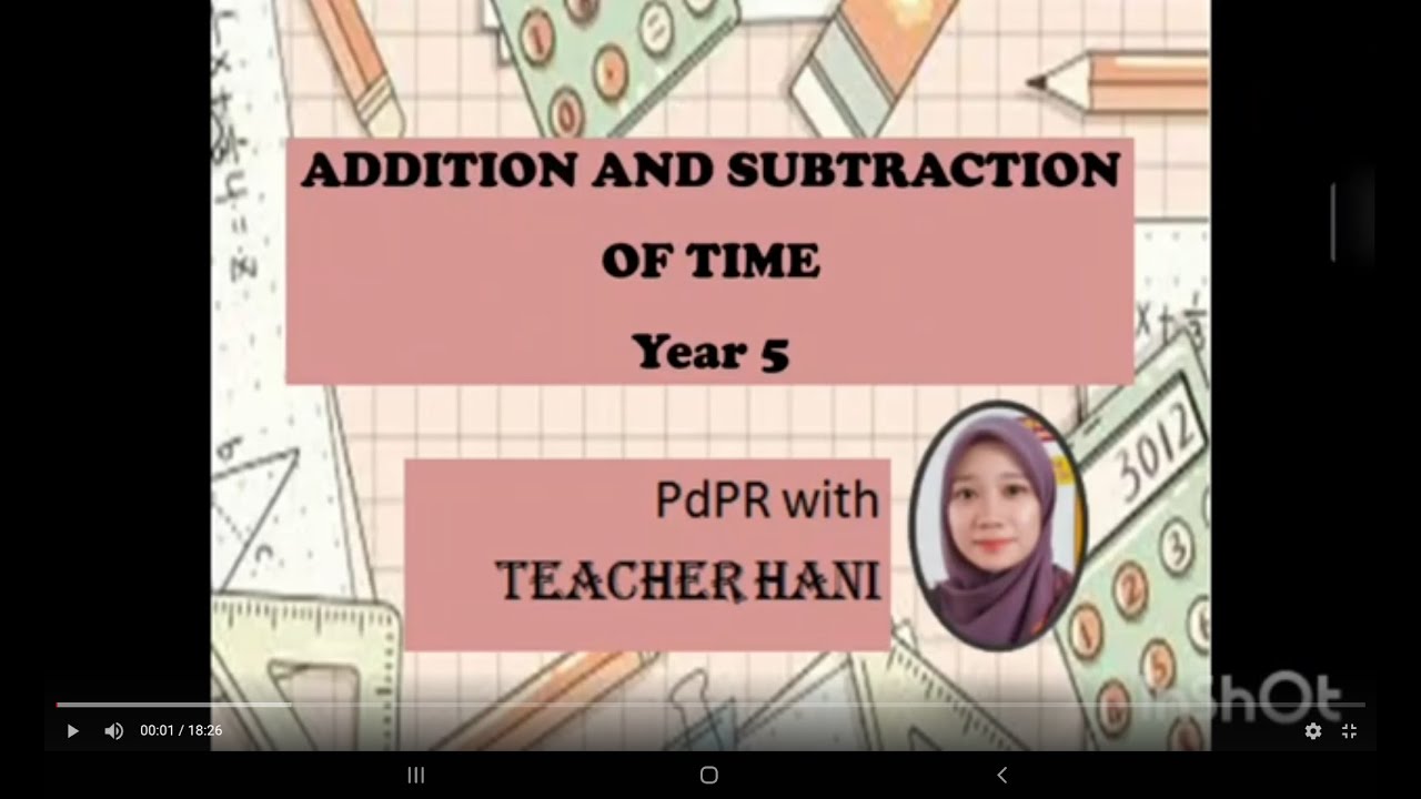 Year 5 - Addition and Subtraction of Time