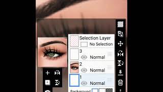 Simple Eye tutorial for beginners IBIS PAINT X #ibispaintx #imvu