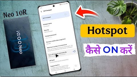 iQOO Neo 10R Hotspot Setting / iQOO Neo 10R ka Hotspot Kaise ON Kare