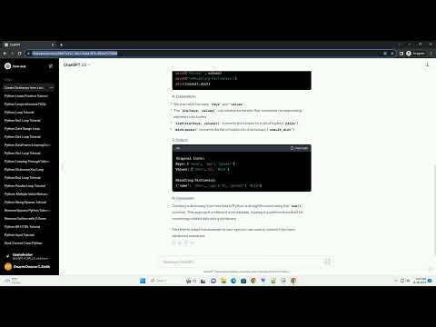 python make dictionary