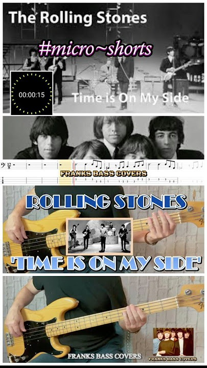 TIME IS ON MY SIDE   ROLLING STONES FRANKS BASS COVERS #microshorts