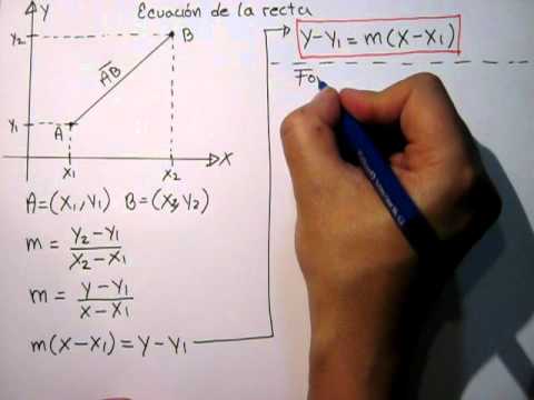 Ecuacion De La Recta General Ordinaria Y Simetrica Youtube