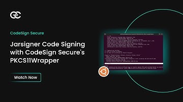 Jarsigner Code Signing with CodeSign Secure