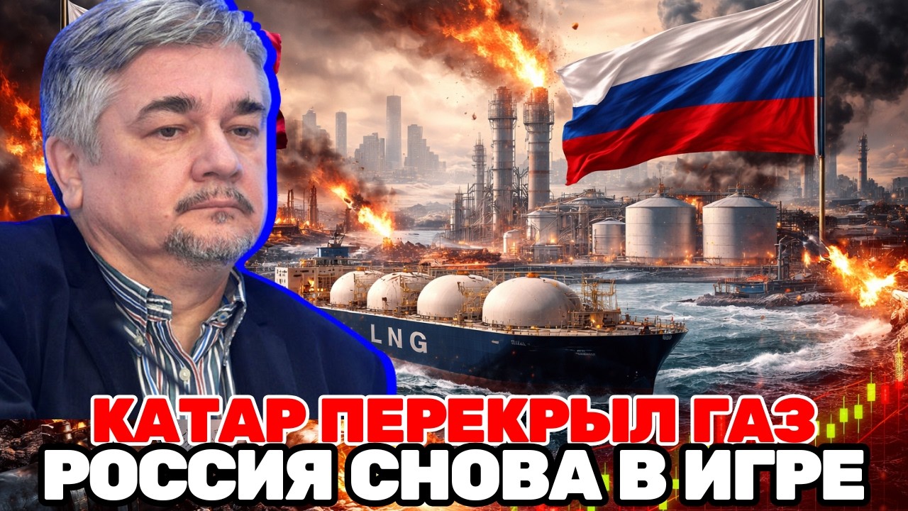 Ростислав Ищенко | ХУЖЕ, ЧЕМ В 1973: КАТАР ОСТАНОВИЛ 20% МИРОВОГО ГАЗА — ЦЕНЫ ВЗЛЕТЕЛИ НА 54%