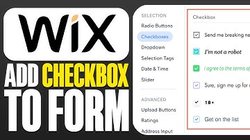 How To Add Checkbox To Form in WIX (2025)