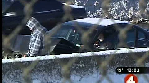 Black ice behind string of crashes