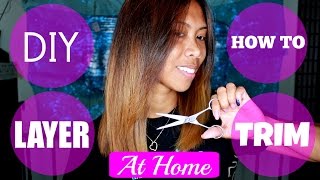 CUT/TRIM/LAYER YOUR HAIR AT HOME