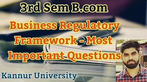 💯 B.Com 3rd Sem - Business Regulatory Framework | Most Important & Most Expected Questions 💯