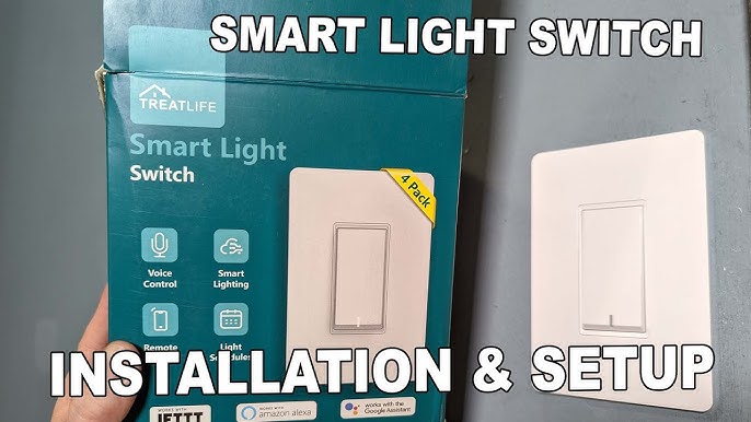 Treatlife Smart Light Switch,Neutral Wire Needed, 1 Pack SS01S-1P