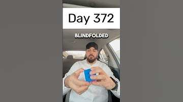 Day 372 of solving the Rubik’s cube blindfolded every single day until I break the National Record.