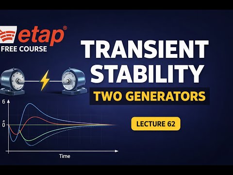 Lecture 62 | Transient Stability of Two Synchronous machines | Free Etap Course