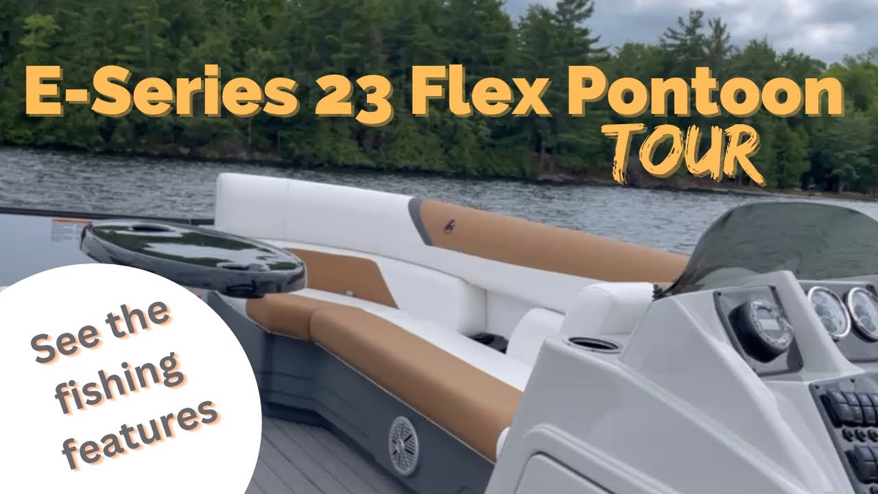 Flex Boat Ride Anstruther Marina’s tour of the E-Series 23 Flex pontoon by Legend ...