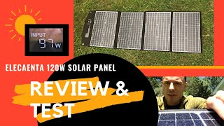 Complete REVIEW & TEST - Elecaenta 120W Solar Panel