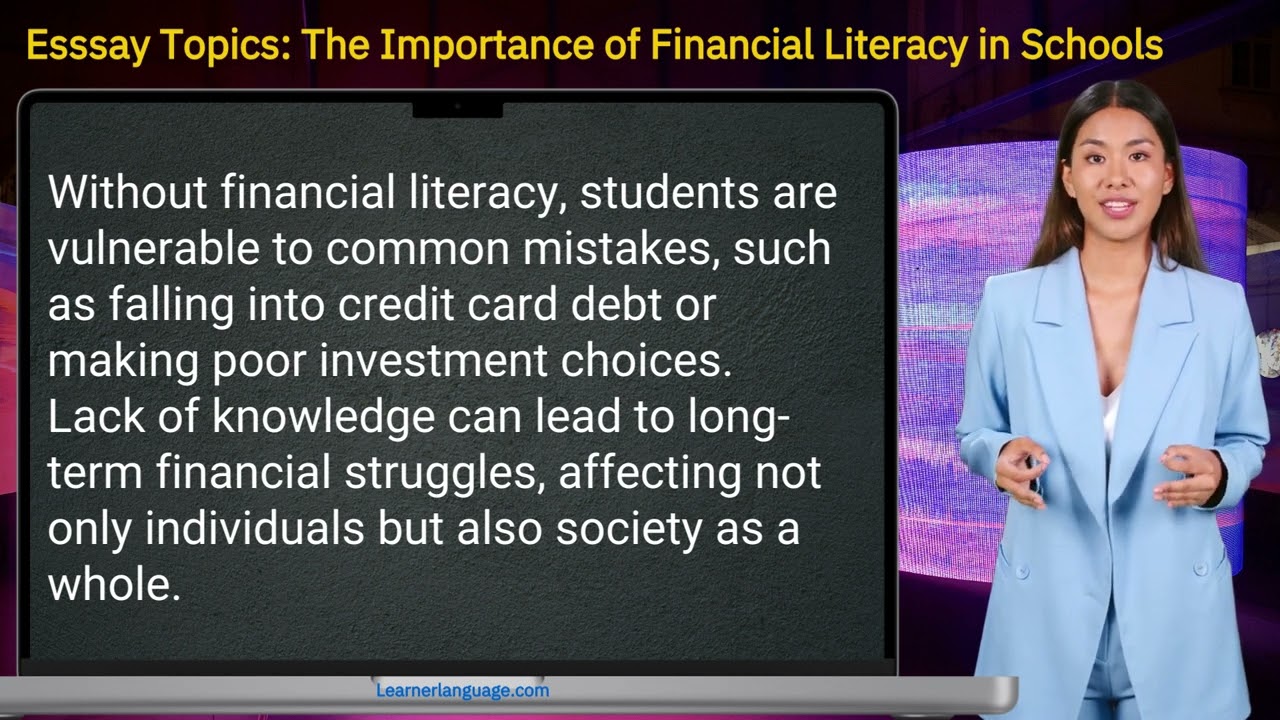 Essay Topics: The Importance of Financial Literacy in Schools