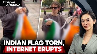 Indian Flag Torn Outside Texas City Hall  Triggers Backlash  Firstpost America  N18g