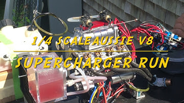 1/4 scale AUSSIE V8 SUPERCHARGER RUN!