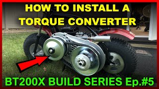 How To Install a Torque Converter On Your Coleman Mini Bike! | BT200X Build Series Ep.#5 [4K]