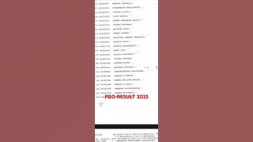 #pdoresult2025 | pdo result 1:3 list 2025