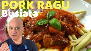 Easy Pork Ragu with Garlic, Rosemary & Fennel (Hearty Sicilian Meal!)