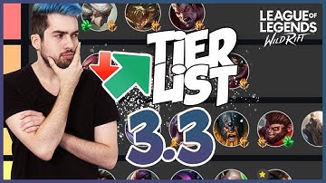 TIER LIST 3.3 NUOVO META? | PATCH 3.3 | I Migliori  Campioni
