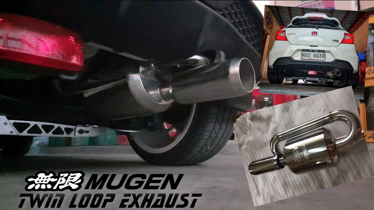 Mugen Twin Loop Exhaust / Muffler Honda Brio 1.2 RS YouTube