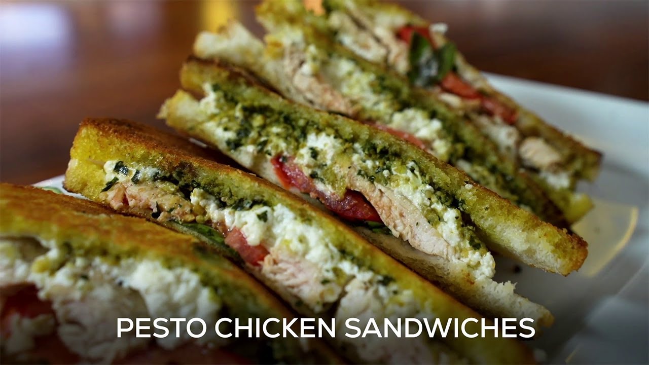 Delicious Pesto Chicken Sandwich Recipe Easy and Quick YouTube
