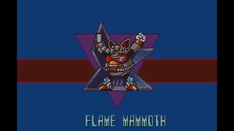 Mega Man X (SNES) 100% Walkthrough - Part 4 - Factory Stage/Boss: Flame Mammoth