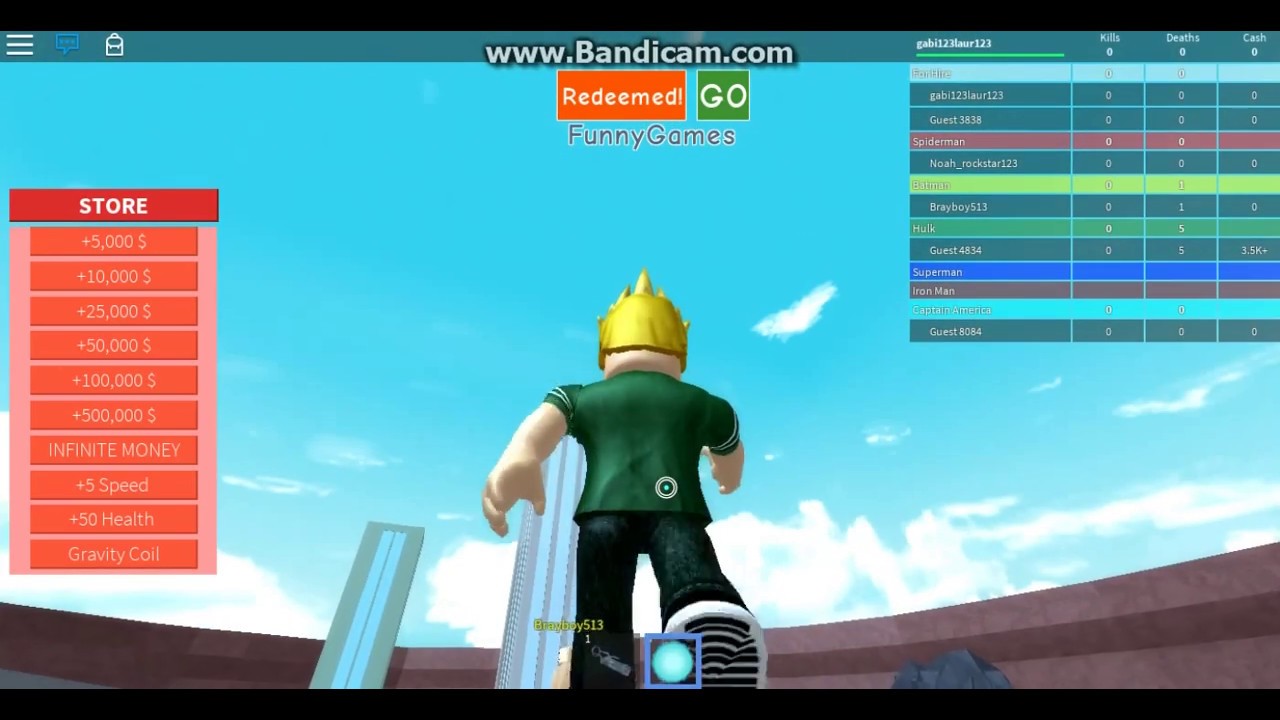 Roblox Code Super Hero Tycoon Minigun And Fly Code Youtube - roblox game superhero tycoon code 10 000 youtube