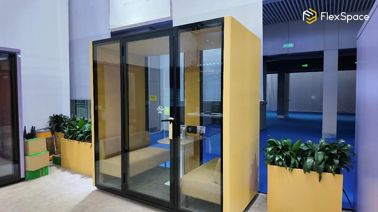 FlexSpace 2026 CIFF Exhibition Soundproof Office Pod Meeting Pod - YouTube