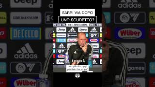 “Sarri via dopo uno scudetto?”, la risposta di Allegri spiazza tutti! #shorts